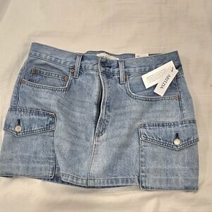 Aritzia "The 90s" Mid rise cargo mini skirt